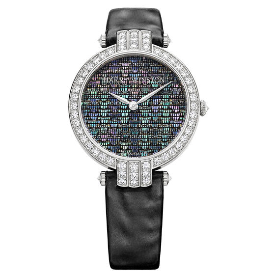 Discount Harry Winston PREMIER PRECIOUS WEAVING AUTOMATIC 36MM White gold watch replica